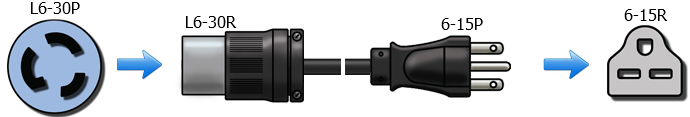 nema 6 15p plug adapter
